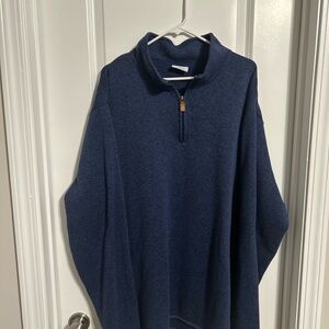 Saddlebred Men's Deep Blue Zip-Up Sweater